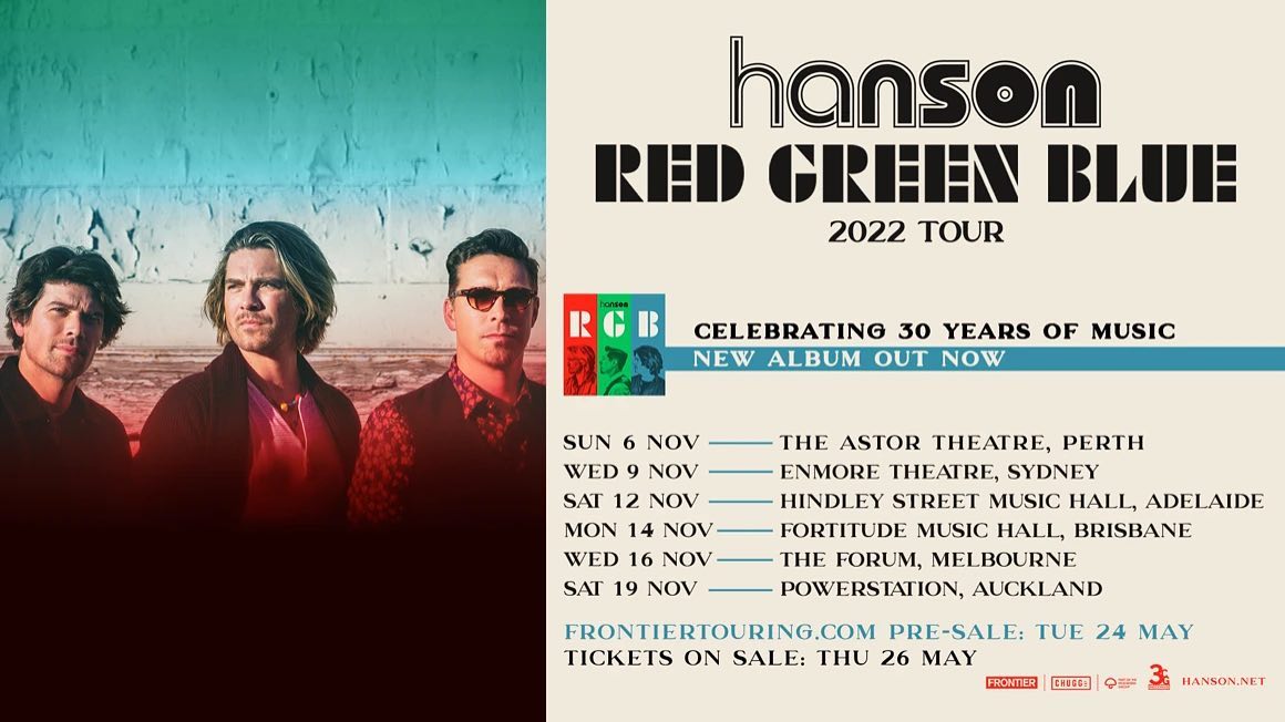@hanson announce their aussie tour dates. Get all the details on www.poprepublic.tv
