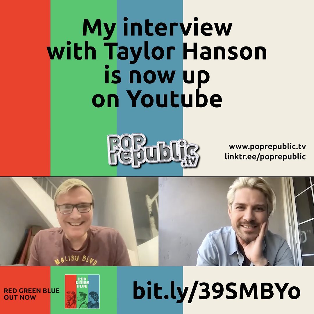 Visit the bitly link to watch our Robs interview with @taylorhanson about the upcoming aussie tour. What a lovely guy and was a fun interview.  It’s on YouTube if you just want to search :) lol